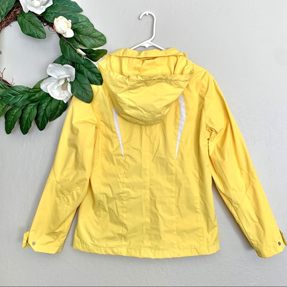 ZeroXposur Yellow Light Hooded Rain Jacket Size M - Picture 6 of 9